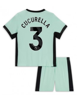 Chelsea Marc Cucurella #3 Ausweichtrikot für Kinder 2023-24 Kurzarm (+ Kurze Hosen)